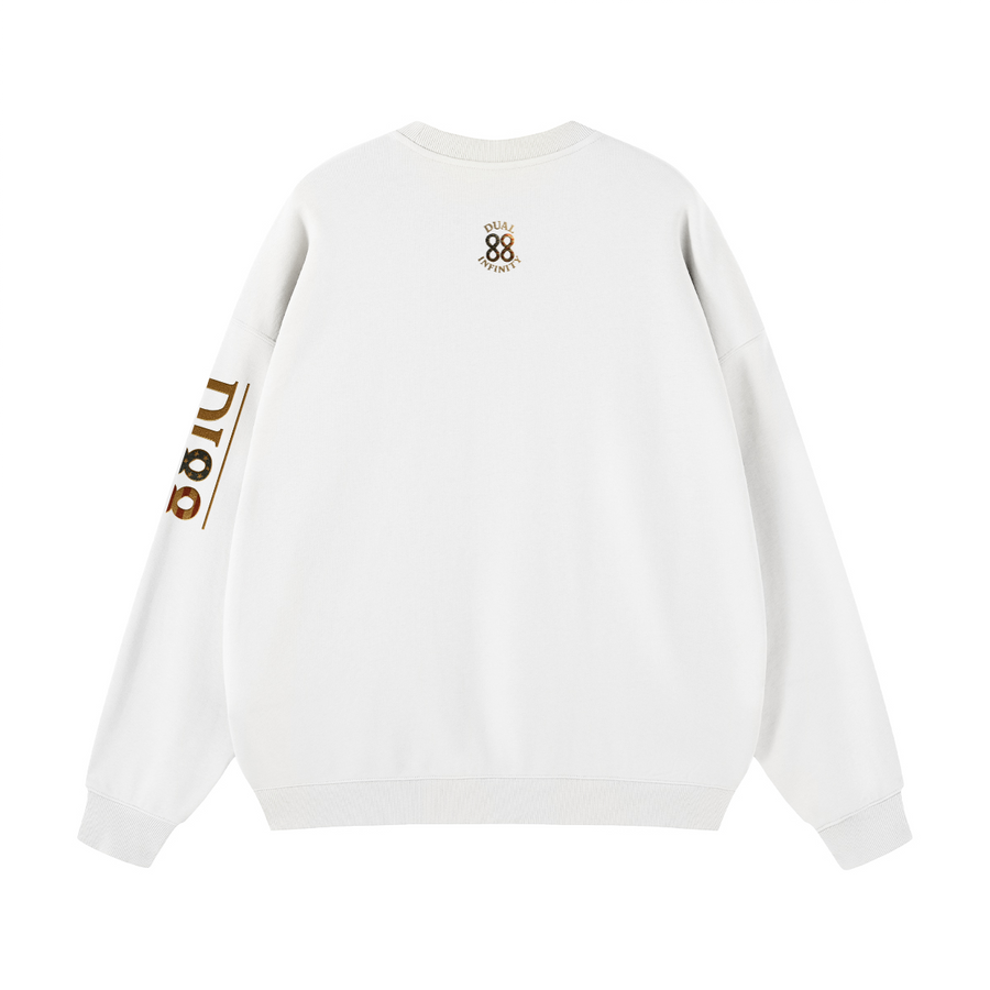 Logo Crew - 100% Cotton Lightweight Oversize Crewneck Sweatshirt